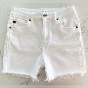 KanCan White Denim Cutoff Shorts